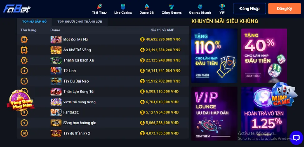 Game Nổ Hũ theo chủ đề phiêu lưu và thần thoại tại Cfun68